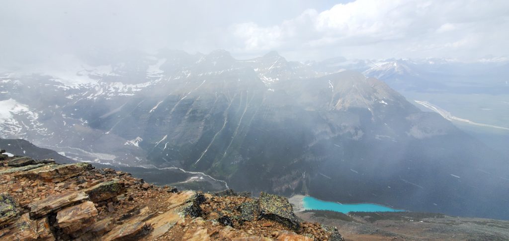 The view from the top of Fairview Mountain upon arrival